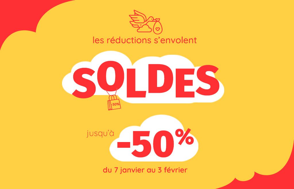 Jusqu'à -50% sur les soldes