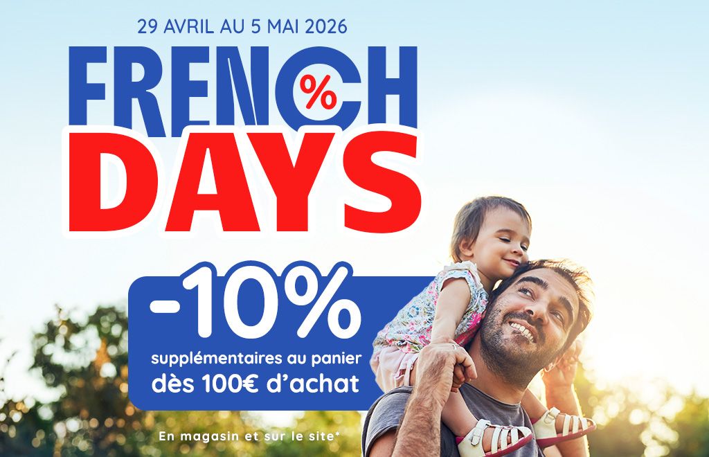 French Days : -10% supplémentaire dès 100€ d’achat
