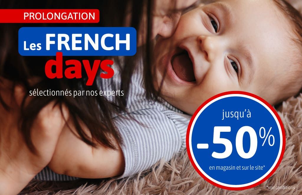 Jusqu'à -50% French days prolongation