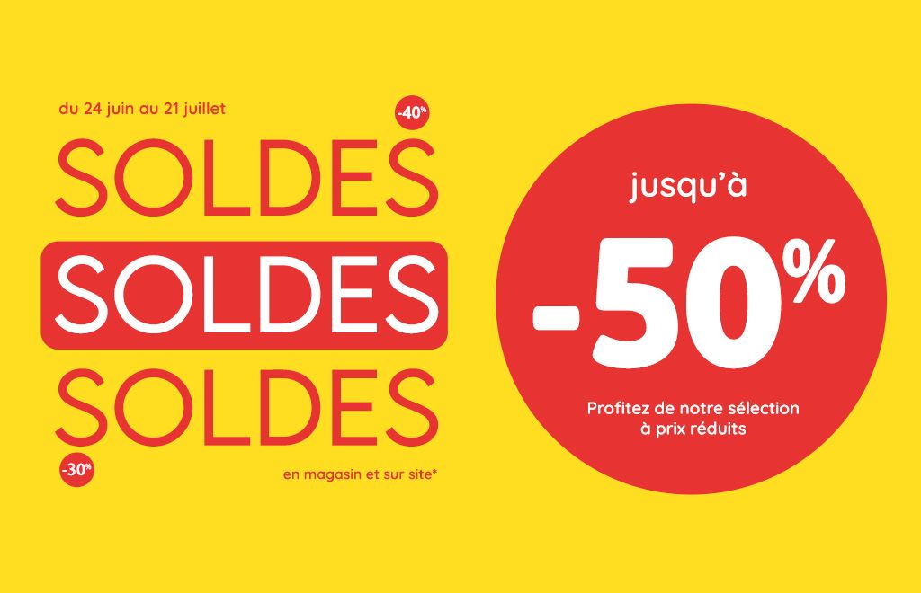 Soldes d'été Autour de Bébé : jusqu'à -50% sur 2 500 produits bébé en magasin et sur le site*